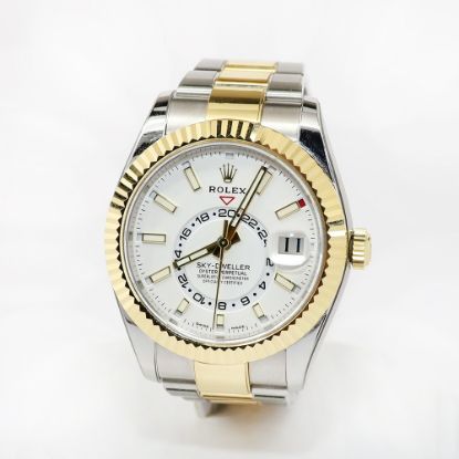 Picture of 18k Yellow Gold/Stainless Steel Men's Sky Dweller Rolex Watch 