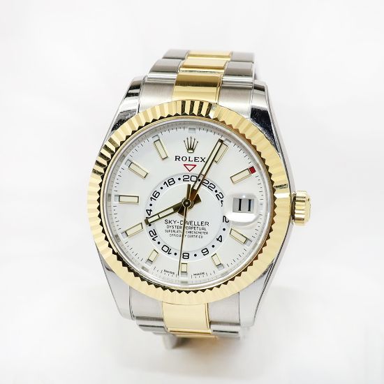 Picture of 18k Yellow Gold/Stainless Steel Men's Sky Dweller Rolex Watch 