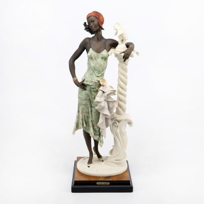 Picture of Limited Edition Giuseppe Armani 'Mahogany' African Woman with Elephant Figurine 194 C w/ Box & COA