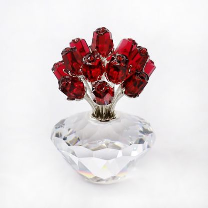 Picture of Swarovski Crystal Vase of Fifteen Roses Figurine #283394