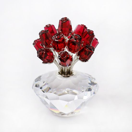 Picture of Swarovski Crystal Vase of Fifteen Roses Figurine #283394