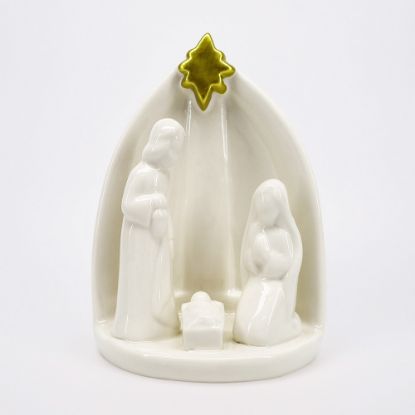 Picture of White Ceramic Nativity Figurine