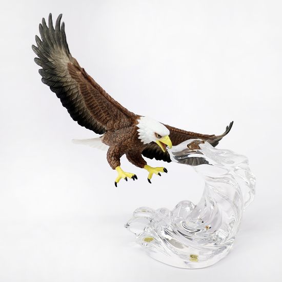 Picture of Lenox Crystal and Porcelain "Soaring Bald Eagle Dominion" Figurine 
