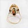 Picture of Antique Art Nouveau 14k Yellow Gold & Moss Agate Cabochon Ring