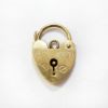 Picture of Vintage English 9k Gold Heart Shaped Padlock Charm by Fred Manshaw Ltd.