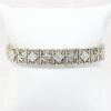 Picture of Antique 14k White Gold Filigree & Old European Cut Diamonds Bracelet