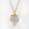 Picture of Steuben Glass 18k Gold Strawberry Pendant Necklace in Original Box