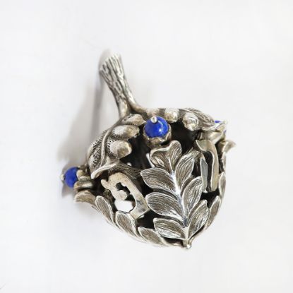 Picture of Vintage Sterling Silver & Lapis Figural Acorn Dreidel