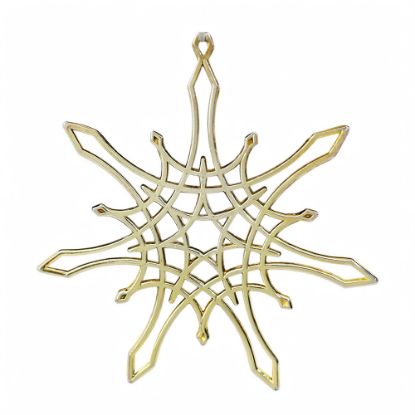 Picture of 1975 MMA (Metropolitan Museum of Art) Gilt Sterling Star Ornament