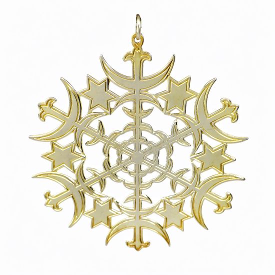 Picture of 1973 MMA (Metropolitan Museum of Art) Gilt Sterling Star Ornament 