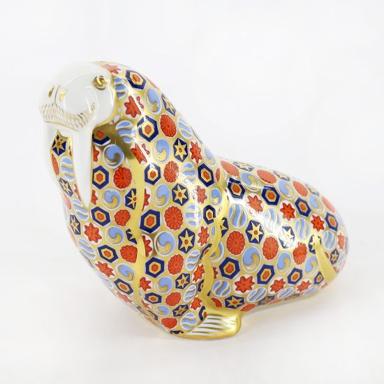 Picture of Imari 'Walrus' Paperweight by Royal Crown Derby 