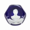 Picture of 1976 Cobalt Blue Jimmy Carter Sulfide Paperweight by Saint Louis 