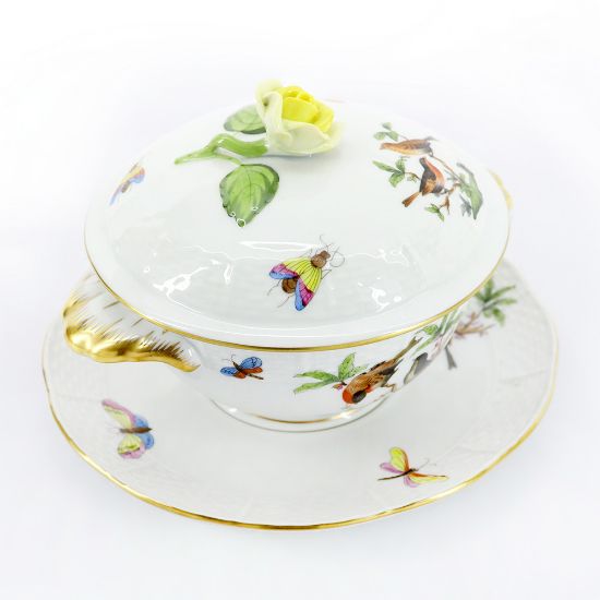 Picture of Cream Soup Bowl with Lid & Saucer, Assorted Styles