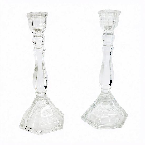 Picture of Pair of 'Hampton' Crystal Candlesticks by Tiffany & Co. 