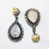 Picture of Vintage Schiaparelli Clear Rhinestone Drop Earrings