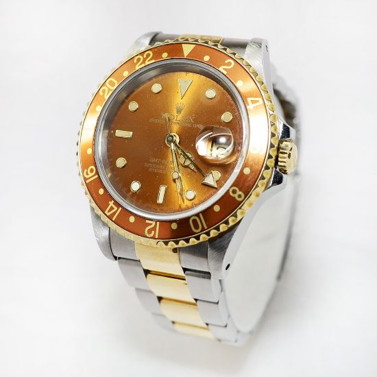 Picture of Rolex GMT Master II "Eye of the Tiger" Two-Tone Brown Dial Watch