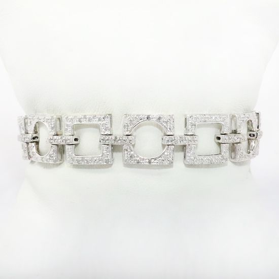 Picture of 14k White Gold Diamond Bracelet 