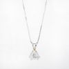 Picture of 14k White Gold Modified Triangle Brilliant Diamond Necklace 