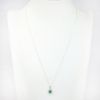 Picture of 14k White Gold, Emerald & Diamond Necklace 