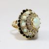 Picture of 14k Yellow Gold Opal and Diamond Ring