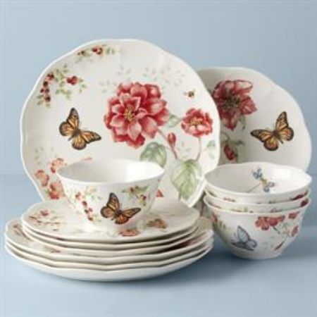 Picture for pattern Butterfly Meadow, Red