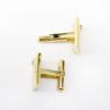 Picture of 18k Yellow Gold & Emerald Mid-Century Cufflinks 