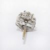 Picture of 14k White Gold Diamond Flower Studs 
