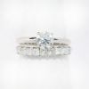 Picture of 14k White Gold .57Ct. Round Brilliant Diamond Bridal Set 