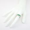 Picture of 18k White Gold Emerald & Diamond Ring 