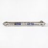 Picture of Art Deco Era Platinum, Diamond & Blue Sapphire Pendant Necklace