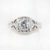 Picture of Vintage 14k White Gold Filigree & Diamond Engagement Ring