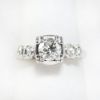 Picture of Vintage 14k White Gold & Transitional Cut Diamond Engagement Ring