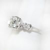 Picture of Vintage 14k White Gold & Transitional Cut Diamond Engagement Ring