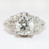 Picture of Antique Art Deco Platinum & Old European Cut Diamond Engagement Ring
