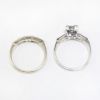 Picture of Vintage 14k White Gold & Diamond Bridal Ring Set