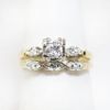 Picture of Vintage 14k Yellow Gold & Diamond Bridal Ring Set