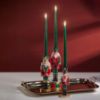 Picture of 12" Red & Green Nutcracker Taper Candle Holder