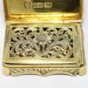 Picture of Victorian English Gilt Silver Vinaigrette by Nathaniel Mills, Birmingham