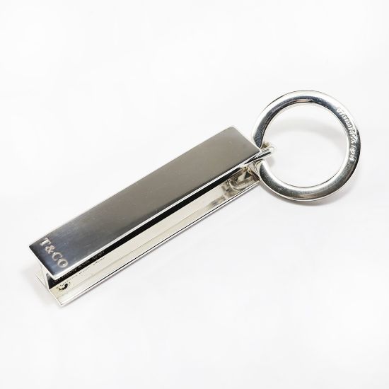 Picture of Sterling Silver I-Beam Keychain by Tiffany & Co.