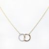 Picture of 14k Two-Tone Gold & Diamond Intertwined Circles Necklace