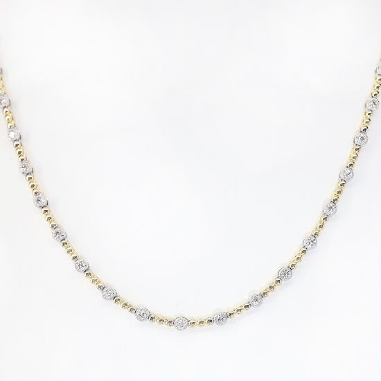 Picture of 14k Two-Tone Gold & Diamond Necklace