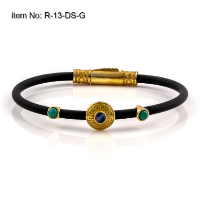 Picture of AXION Gold Plated Sterling Silver Turquoise & Sodalite Bracelet