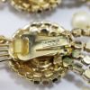 Picture of Vintage Extra Large Hobé Rhinestone & Pearl Clip-On Earrings