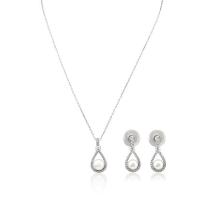 Picture of Swarovski Crystal 'Enlace' Necklace & Earring Set, #5228756