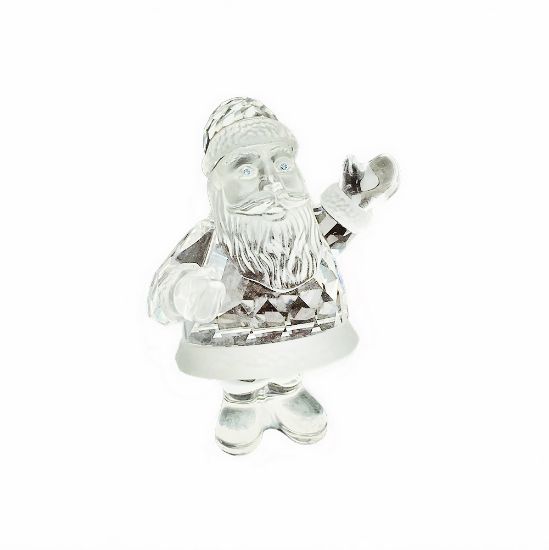 Picture of 'Santa Claus' Figurine with Blue Eyes by Swarovski Crystal