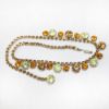 Picture of Vintage Weiss Rhinestone Necklace in Topaz, Amber & Lemon Yellow