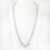 Picture of Antique Sterling Silver & Faceted Rock Crystal Necklace