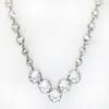 Picture of Antique Sterling Silver & Faceted Rock Crystal Necklace