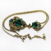 Picture of Vintage 1954 Hollycraft Emerald Green Rhinestone Necklace