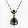 Picture of Vintage 1954 Hollycraft Emerald Green Rhinestone Necklace